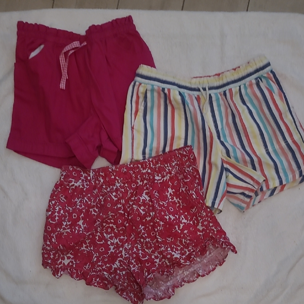 Crewcuts Kids Shorts Trio - Pink, Multicolor, Red Floral